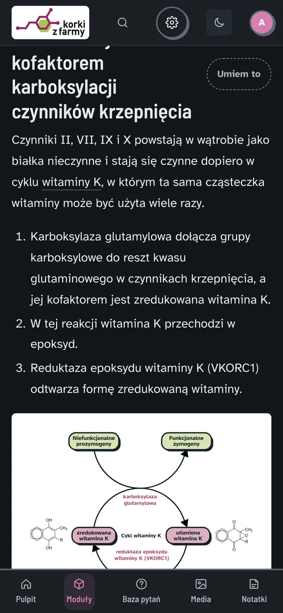 Ta sama lekcja w trybie ciemnym